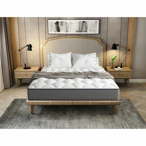 Meilleur prix ❤️ DEWINNER Matelas En Mousse Et Ressorts 140x190 , 20 Cm Épaisseur, Hypoallergénique, Soutien Optimal, Confort (140x190x20cm) - Blanc 👏