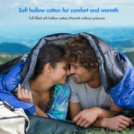 Meilleure vente 😀 ASUPERMALL Sac De Couchage D'hiver Ultraléger Avec Sac De Couchage Pour La Randonnée Et Le Camping 😀 – Image 2
