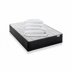 Sortie 🤩 HBEDDING Matelas à Mémoire De Forme 180x200 + Couette + 2 Oreillers - Ultra HR - Blanc 😀