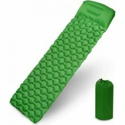 Acheter 🎁 Matelas Camping, Tapis De Couchage Avec Oreiller De Gonflable Matelas Randonnée Pliable Et Imperméable Pour Camping, Voyage, Randonnée 190 * 56 * 6cm (Vert),Tanètue 🎉