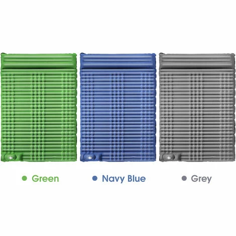 Le moins cher 👍 ASUPERMALL Matelas De Couchage Double Gonflable De 10,2 Cm D'épaisseur Avec Oreiller Et Pompe Intégrée Matelas D'air Léger Et Imperméable Pour Camping, Voiture, Voyage, Randonnée, Bleu Marine, 200 X 140 X 10 Cm 🎉 – Image 5
