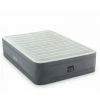 Promo 😍 Lit Gonflable électrique 2 Personnes Queen Size Intex PremAire I - Gris 💯